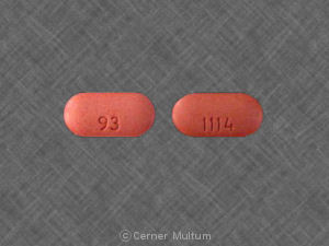 93 1114 Pill Red Oval Pill Identifier